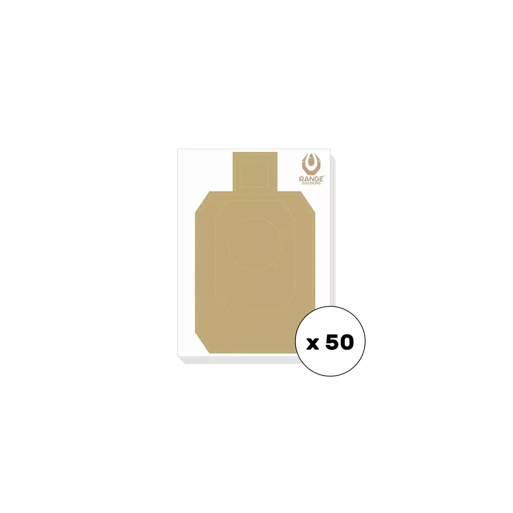 Range Solutions - Treningowe tarcze strzeleckie IDPA/PIRO - 50 sztuk
