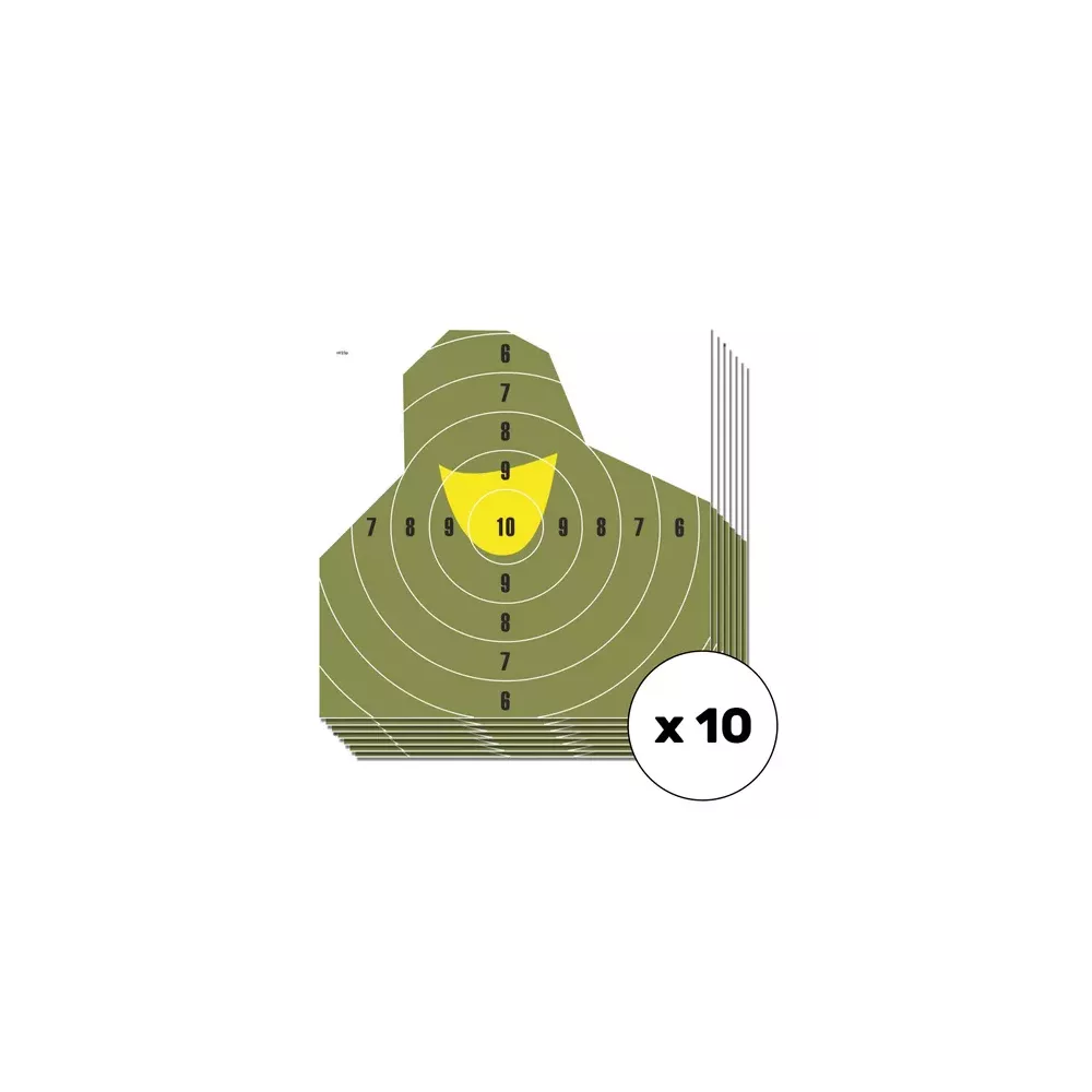 Tarcza strzelecka NT 23P popiersie żołnierza - 500 x 500 mm - 10 szt. - T07012