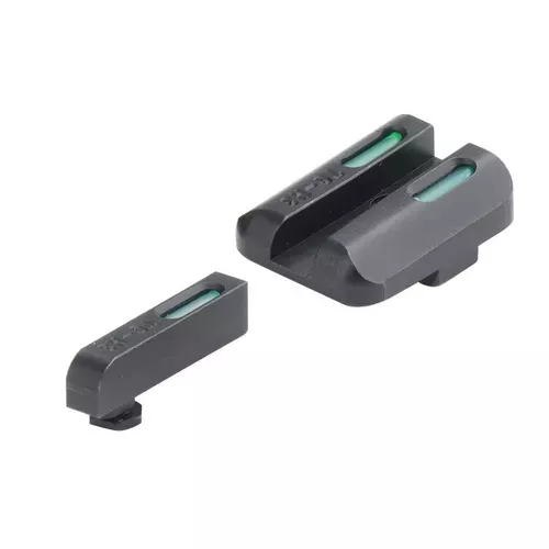 TruGlo - Trytowo - światłowodowe przyrządy celownicze TFX - Glock 17/19 - Niskie - Biała obwódka - TG13GL1A