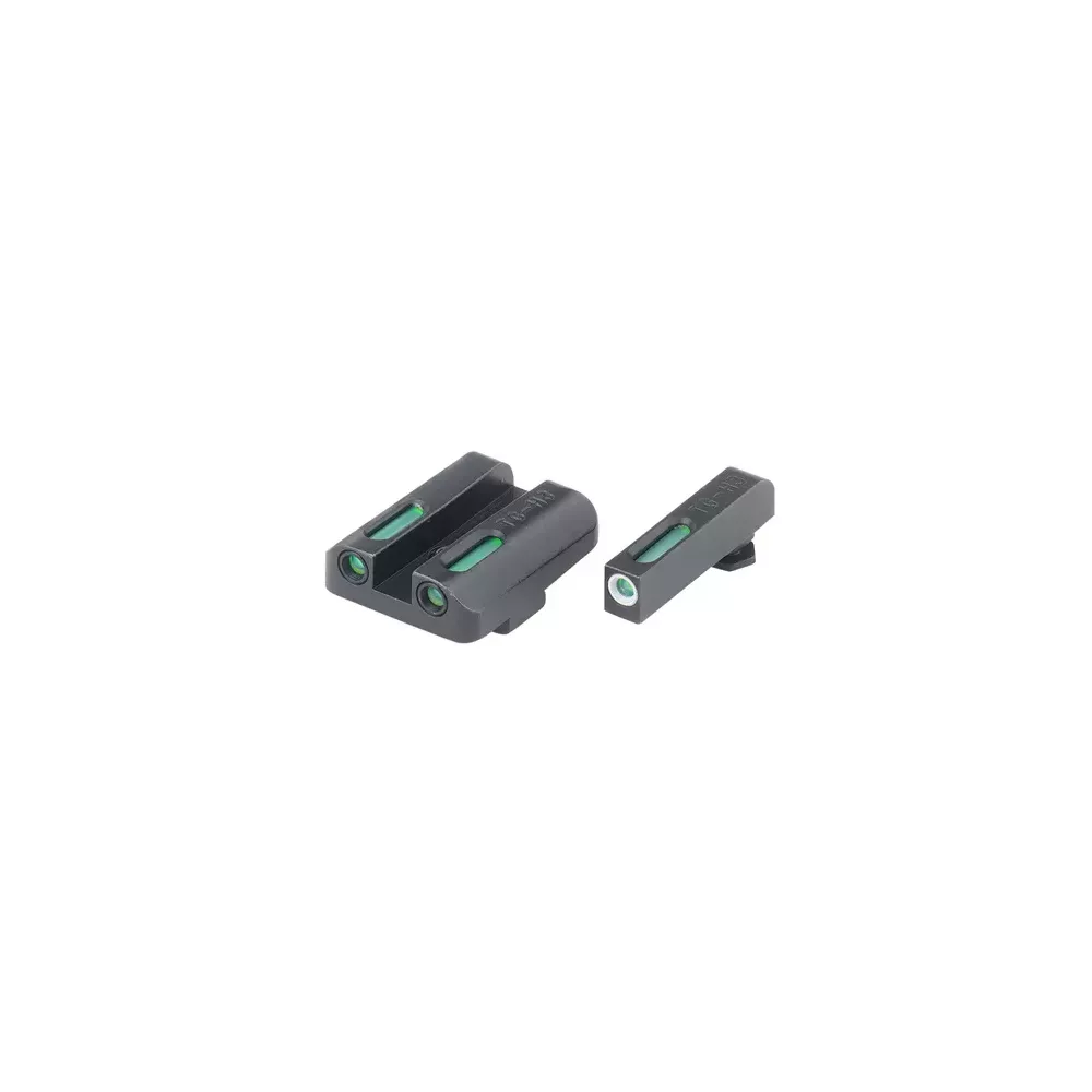 TruGlo - Trytowo - światłowodowe przyrządy celownicze TFX - Glock 17/19 - Niskie - Biała obwódka - TG13GL1A