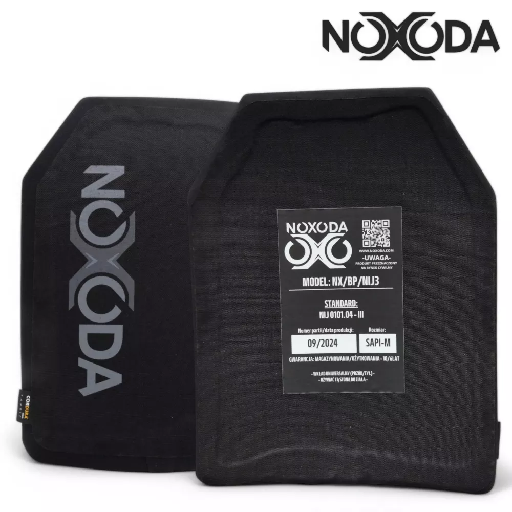 Płyta balistyczna NOXODA NIJ III Stand Alone | SAPI M / L / 250×300 Płyta balistyczna NOXODA NIJ III Stand Alone | SAPI M / L / 250×300