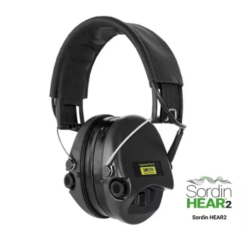 Sordin Supreme PRO X  skórzana opaska, żelowe wkładki SOR75302-X/L-02-G-S