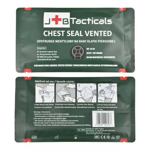 Chest Seal Vented AZ-CS – Opatrunek Wentylowy TCCC | SHOTWORKS