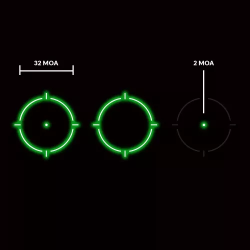 Holosun HE509T-GR X2 – Tytanowy kolimator 2/32 MOA, IP67